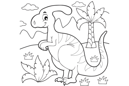 Coloriage Dinosaure 59 – 10doigts.fr